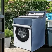 King Mills 420D Washer Cover with Zipper Design, Ideal Use as Dust-proof, Windproof Washer Covers for Outside, Washing Machine Cover for Top Load