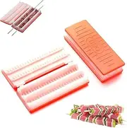 Kebab Maker Press, Multifunction Barbecue Meat Skewer Machine, Multifunction Kabob Maker Tool, Portable Meat Skewer Box Easy Tools Kitchen BBQ Gadget (1PC)