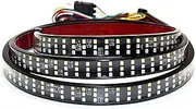 SoCal-LED 1x 48" Triple Row LED Tailgate Light Bar Strip Red White Yellow Switchback, Sequential Turn Signal/Reverse/Brake/Tail Light Kit