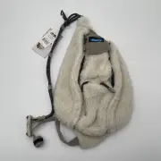 Kavu Mini Rope Snug Sling Bag Fleece Corduroy Pebble Beach Beige NWT