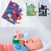 Tail Cloth Book w/Built-in Sound Generator Animal Cloth Books Educational .t