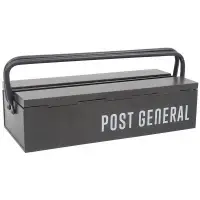 在飛比找蝦皮商城優惠-Post General 玄黑色 堆疊式手工具 收納箱 H5