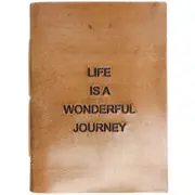 Life Leather/Paper 18cm Notebook Writing Journal Stationery Notes Diary Brown