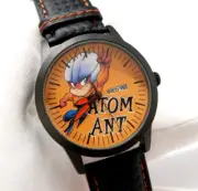 ATOM ANT Day/Date Carbon Fiber Deployant Band 8.5" MEN'S CHARACTER WATCH M-102