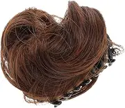 WRITWAA Claw Clip Bun Hairpiece for Women Cute Cat Ear Design Lightweight Chignon Extension Adds Volume to Up Do Ponytail High Temperature Easy to Use Chic Appearance