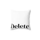 Delete Key Short Cut Spun Square Pillow - Decorative Throw Cushions for Home,