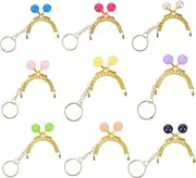 HAWILLOSCH 9 Pcs Retro Purse Frames Handbag Locks Bag Clasps Gold DIY Accessories