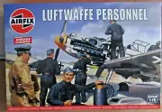 AIRFIX WW2 LUFTWAFFE PERSONNEL 1:76 SCALE 25mm MODEL SOLDIERS UNPAINTED PLASTIC