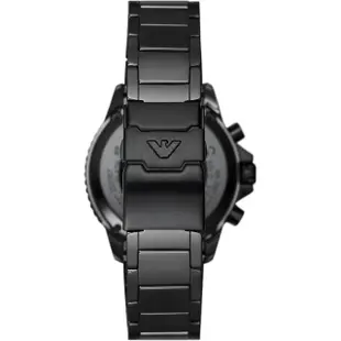 【EMPORIO ARMANI】亞曼尼 Diver 陶瓷三眼計時手錶-43mm(AR70010)