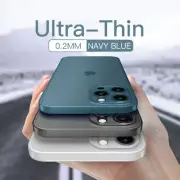 0.2MM Thin Case For iPhone 16 15 14 13 12 Pro Max 11 XR XS Plus Matte Hard Cover