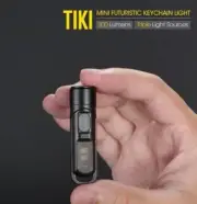 NITECORE TIKI-LE 300 Lumen Red/Blue LED Keychain Rechargeable Flashlight Torches