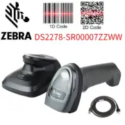 Zebra DS2278-SR00007ZZWW Barcode Scanner DS2278-SR 2D W/Cradle Batt USB Cable
