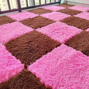超柔軟舒適地毯打造溫馨少女臥室任意拼裝立體蛋糕絨毛溫暖舒適 (6.7折)