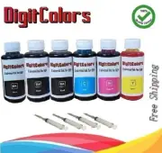4-Color Bulk Ink Refill Kit for HP Inkjet Printer Cartridges 600ml Total
