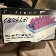 Clairol Quick Lift heated styling clips Viral Tiktok Vintage 1993 NEW IN BOXFAST