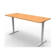 Adjustable Workstation Beech And White 1500X700Mm