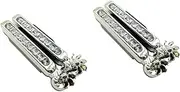 MUCKLILY 2sets Led Light Bar for Car Wind Power Daytime Running Lights 8-led Auto Exterior Lamp Rotatable Bracket No Battery Needed 2pcs*2