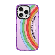 iPhone 16 Pro Impact Case MagSafe Compatible Happiness is a Journey iPhone Case by Quotes by Christie
