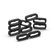 Loop for 22 mm watch strap 10-pack Black