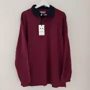 R.M Williams Mens Long Sleeve Tweedale Rugby Polo Jersey - New Tags - Size XL