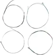4 PCS Violin Strings for 1/4-1/8 Violins Aluminium Alloy Wound versal Full Set (GDAE) Fiddle String Silver Type 1