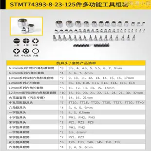 進口史丹利汽修套裝棘輪扳手1/4吋套筒扳手套筒扳手全套維修組合套工具