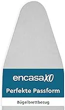 Encasa Homes Ironing Board Cover 'Silver Premium' Metallised with Foam Pad (Fits Board of Length 125x40cm (49x15,7 in)