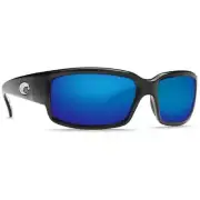 Costa Caballito Black Frame Sunglasses w/Blue Mirror 580P Lens 06S9025-90250659