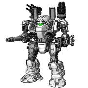 Malleus Parabellum Mech 28mm/32mm Robot kit proxy for Grimdark tabletop