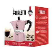 Bialetti 3 Cup Moka Espresso Maker Pink