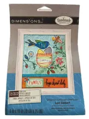 Dimensions Whimsy Applique Embroidery Kit Family Hugs Bird Lori Siebert New
