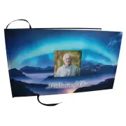 Aurora Borealis Funeral Guest Book, Memorial Guest Book