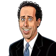 Jerry Seinfeld Cartoon Sticker ~ Barfool ~ Phone Laptop iPad Toolbox Helmet