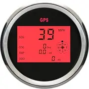 ELING Universal Digital GPS Speedometer Speedo Gauge ODO COG Trip for Car Motorcycle Truck Yacht Vessel 3-3/8 inches(85mm) 9-32V