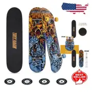 Custom Pro Skateboard with Carbon Steel ABEC-5 Bearings - Ideal for All Levels