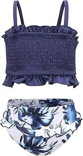 [Moon Tree] Girls Two Piece Bikini Swimsuits Bathing Suit Athletic Swim Suit