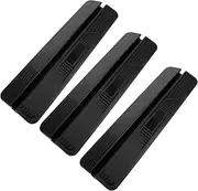 BESTonZON Dog Gate Fence Panel Pet Gate for Doorways 3pcs Anti-Fall Threshold Ramp Doorways Sill Ramp Accessory Black
