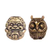 Unique Owl Lion Charm Jewelry Pendant Representing Luck and Prosperity
