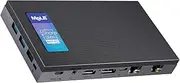 MeLE Quieter DL Dual LAN Fanless Mini PC, N100 16GB 512GB NVMe SSD, Micro Desktop Computer, Support 4K Triple Display, Dual HDMI, All-in-One USB-C WiFi 5 BT5.1