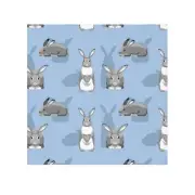 Grey Hare Face Towel