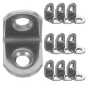 10 Pcs Stainless Steel Corner Code Furniture Brackets Shelves