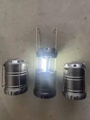 Ultra Bright Mini 3 COB LED Expandable Camping Lantern Light (3 For $12)