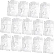 Levemolo Clothes Dust Bags 100pcs Plastic Garment Bags Travel Suit Cover Lightweight and Transparent