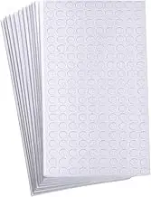 2400 Pieces Foam Dots Dual-Adhesive 3D Foam Tapes Foam Pop Dots Adhesive Mount for Craft DIY Art or Office Supplies, 12 Sheets, Round (0.4 Inch)