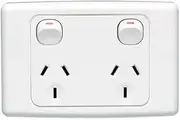 Double Pole Double Power Point GPO 240V 10A Australian SAA Approval Compatible with C2000 Series