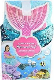 Jay Franco & Sons Plush & Playful 55-Inch Mermaid Tail Blanket - Blue