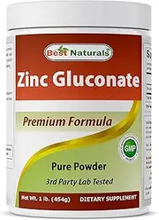 Best Naturals Zinc Gluconate Pure Powder 1 Pound