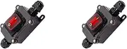 2X IP67 Waterproof Inline Switch 12V DC 20A High Current Power Waterproof Switch
