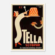 Galrie Stella Sütöpor Vintage Advertising Poster Art Print, Poster Only, A1 60 x 84cm (23 x 33inch)
