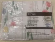 Tulip Festival JC Penney Percale Queen Fitted Sheet